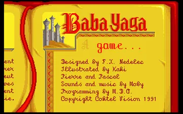 Baba Yaga_Disk1 screen shot title